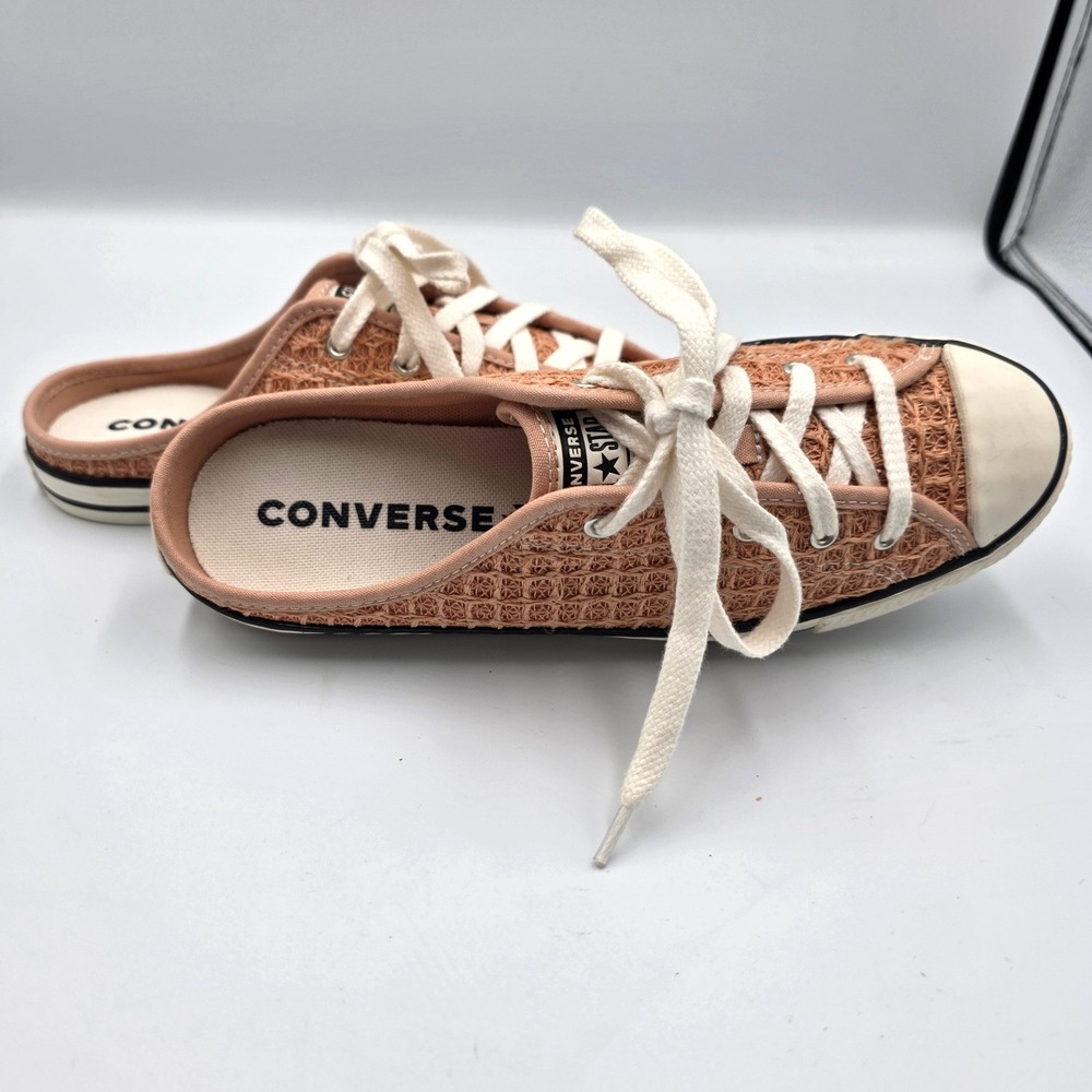 Converse Chuck Taylor All Star Dainty Mule Crochet Raffia Slip On Womens 6.5
